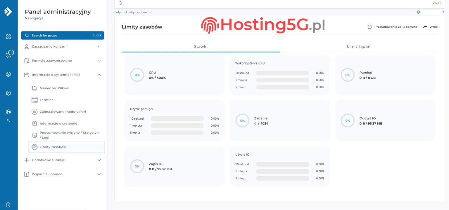 Hosting5G – szybki hosting stron